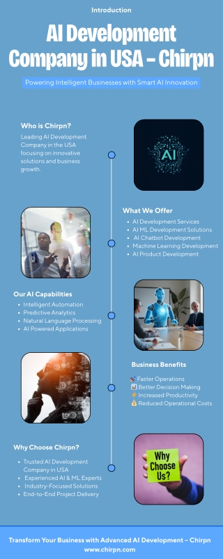 AI Development Company in USA Driving Smart Innovation – Chirpn