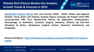 Platelet-Rich Plasma Market Size Analysis, Growth Trends & Forecast to 2033