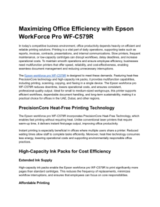 Epson WorkForce Pro WF-C579R