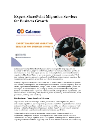 Expert SharePoint Migration Services for Business Growth