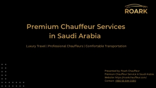 Premium Chauffeur Services in Saudi Arabia