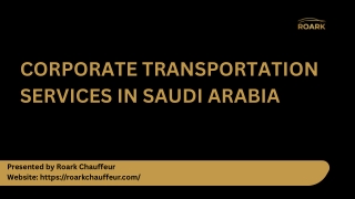 Corporate Transportation Solutions in Saudi Arabia