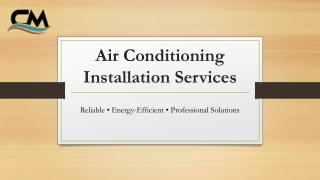 Professional Air Conditioning Installer for Reliable Cooling Solutions