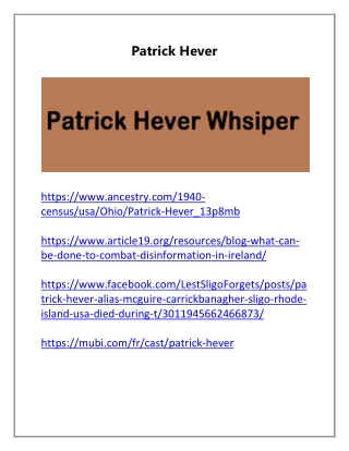 Patrick Hever