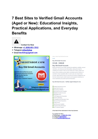 7 Best Sites to Buy Verified Gmail Accounts (Aged or New) ... (11)