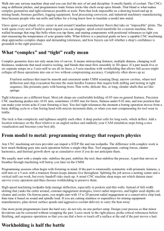 CNC Machining Services for Complex Geometries and Tight Tolerances