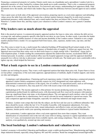 Commercial Property Appraisal London Ontario: What Lenders Expect