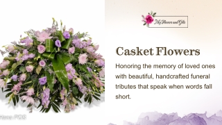 Graceful Funeral Casket Flowers for a Loving Goodbye