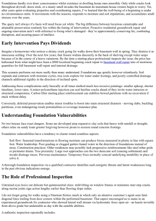 Long-Term Benefits of Proactive Residential Foundation Repairs and Maintenance P
