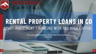 Rental Property Loans in CO | Red Rock Capital