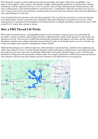 PDO Thread Lift for Full Face Rejuvenation: Comprehensive Approach