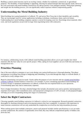 Insider Tips on Saving Costs During Your Custom Build Process.