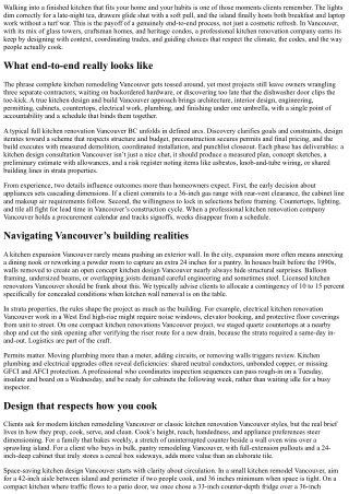 Professional Kitchen Renovation Company Vancouver: End-to-End Service