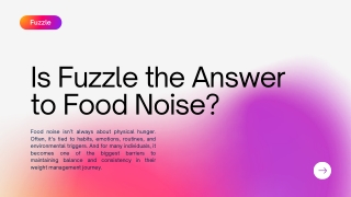 Is Fuzzle the Answer to Food Noise