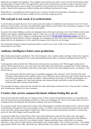 From Likes to Leads: How a Social Media Marketing Agency Transforms Engagement i