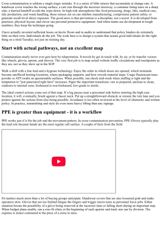 Cross-Contamination Avoidance Tips for High-Risk Workplaces