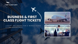 Business & First Class Flight Tickets (1)