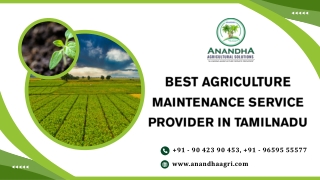 Best AGriculture Solution Provider in South India