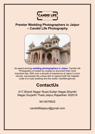 Wedding Photographers in Jaipur | Candid & Royal Wedding Photography