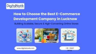Best E-Commerce Development Company in Lucknow
