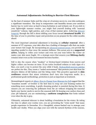 Autumnal Adjustments_ Switching to Barrier-First Skincare