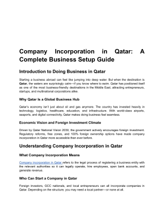 tq Company Incorporation in Qatar_ A Complete Business Setup Guide