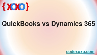 QuickBooks vs Dynamics 365