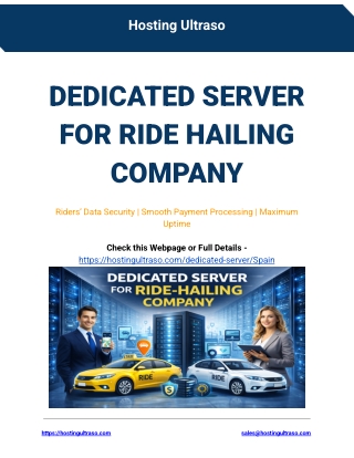 Dedicated Server for Ride Hailing Company
