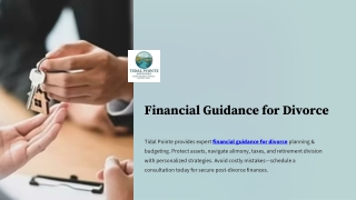 Get Tidal Pointe Financial Guidance for Divorce Planning & Budgeting