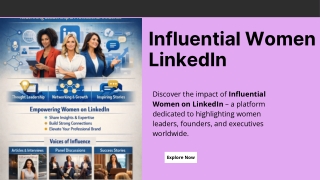 Influential Women LinkedIn – Highlighting Women Leaders & Professional.