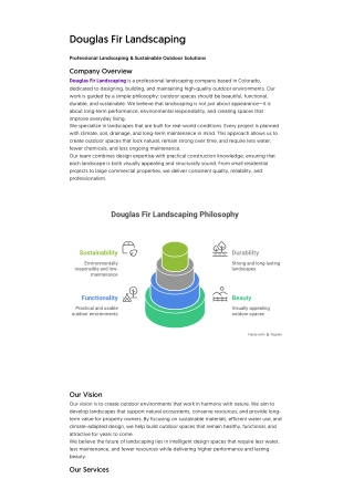 Douglas Fir Landscaping – Professional Landscaping & Outdoor Solutions