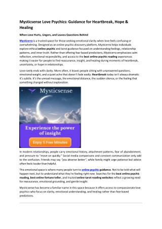 Mysticerra | Online Psychic Guidance for Love & Clarity