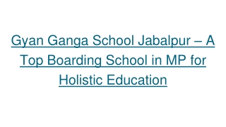 13 Gyan Ganga School Jabalpur – A Top Boarding School in MP for Holistic Education (2)