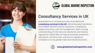 Consultancy Services in UK | Global Marine Inspection