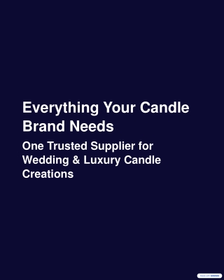 Premium Candle Raw Materials Supplier for Wedding & Luxury Brands | Lemon Wax Bl