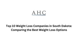 Top 10 Weight Loss Companies in South Dakota Comparing the Best Weight Loss Options