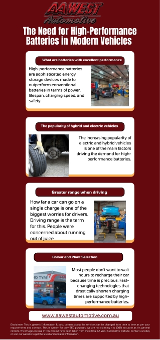 The Need for High-Performance Batteries in Modern Vehicles