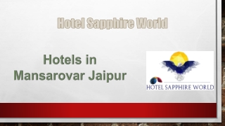 Hotels in Mansarovar Jaipur (3)