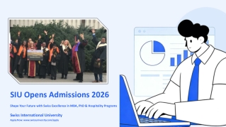 SIU Opens Admissions 2026: MBA, PhD & Hospitality Programs