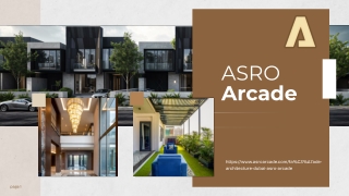 ASRO Arcade _ Architects Near Dubai Marina & Luxury Interior Designer Dubai