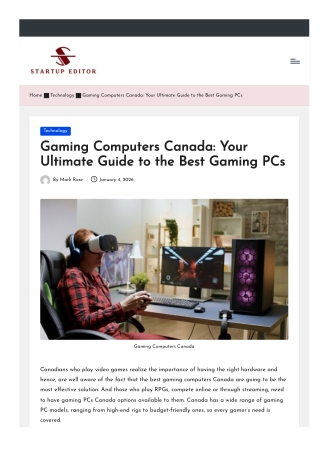 Gaming Computers Canada