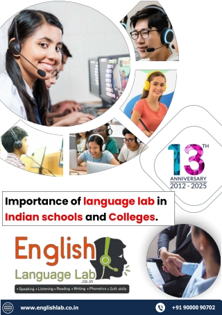 Importance of language lab in Indian schools and Colleges.