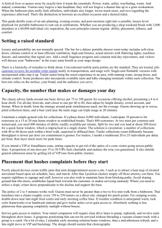 Portable Bathrooms to Lease: Event Coordinator Basics