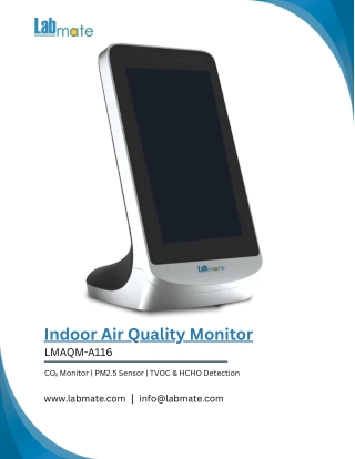 Indoor Air Quality Monitor LMAQM-A116 - Air Quality Meter