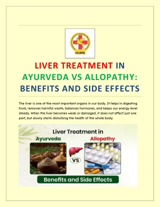 Liver Treatment in Ayurveda vs Allopathy_ Benefits and Side Effects