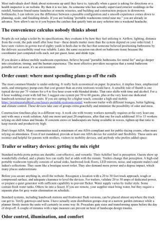 Mobile Restrooms Rental Near Me: Staying Clear Of Usual Blunders