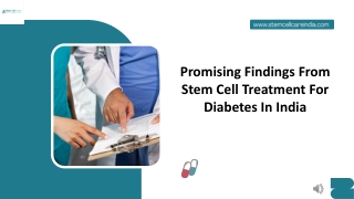 Promising Findings From Stem Cell Treatment For Diabetes In India