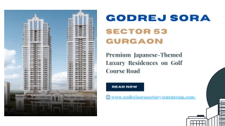 Godrej Sora Sector 53 Gurgaon – Smart Homes