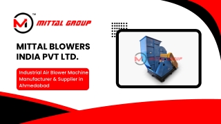 Ahmedabad’s Leading Industrial Air Blower Machine Manufacturer & Supplier