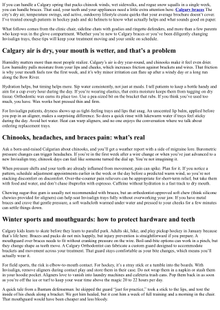 Orthodontist Tips: Caring for Braces in Calgary’s Climate